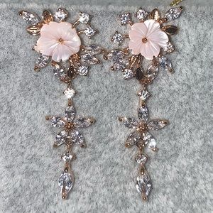 New handmade rosegold plated earrings